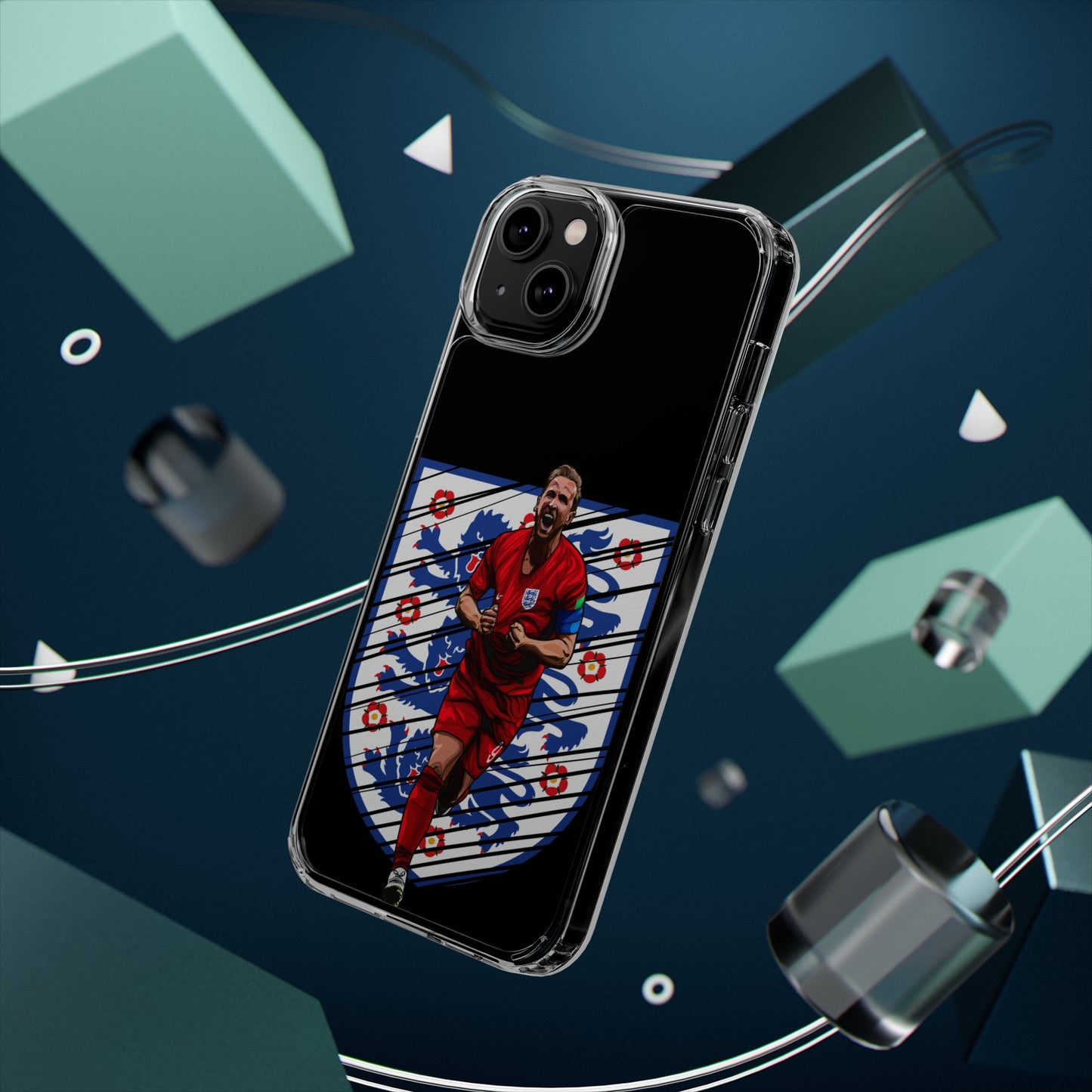 Harry Kane England logo Clear Cases