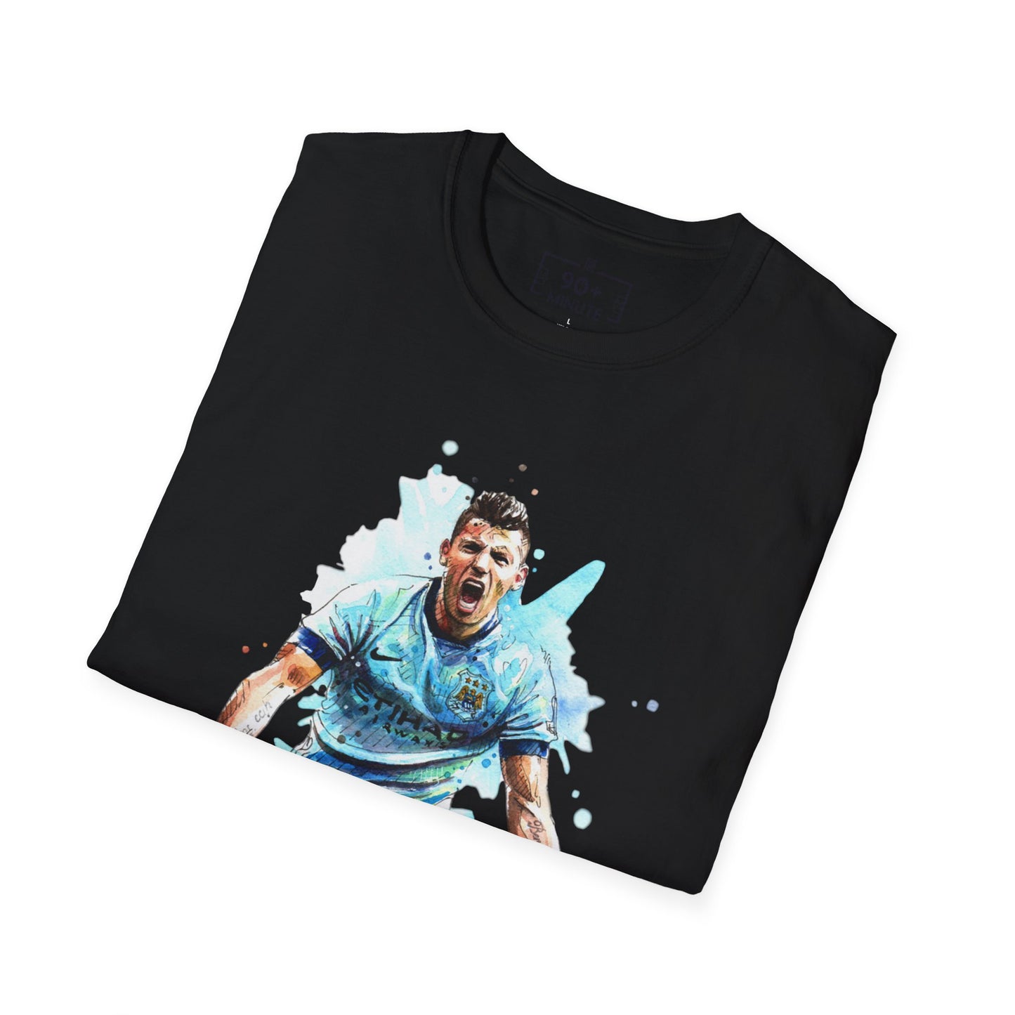 Man City Aguero Vintage Unisex Softstyle T-Shirt