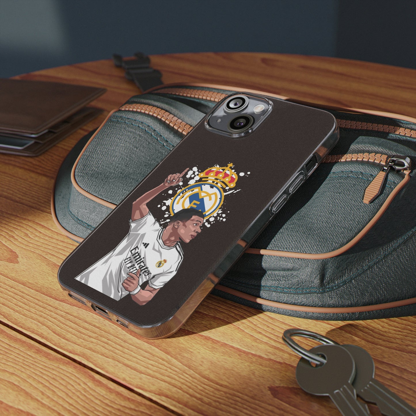 Mbappe Real Madrid Clear Silicone Phone Cases