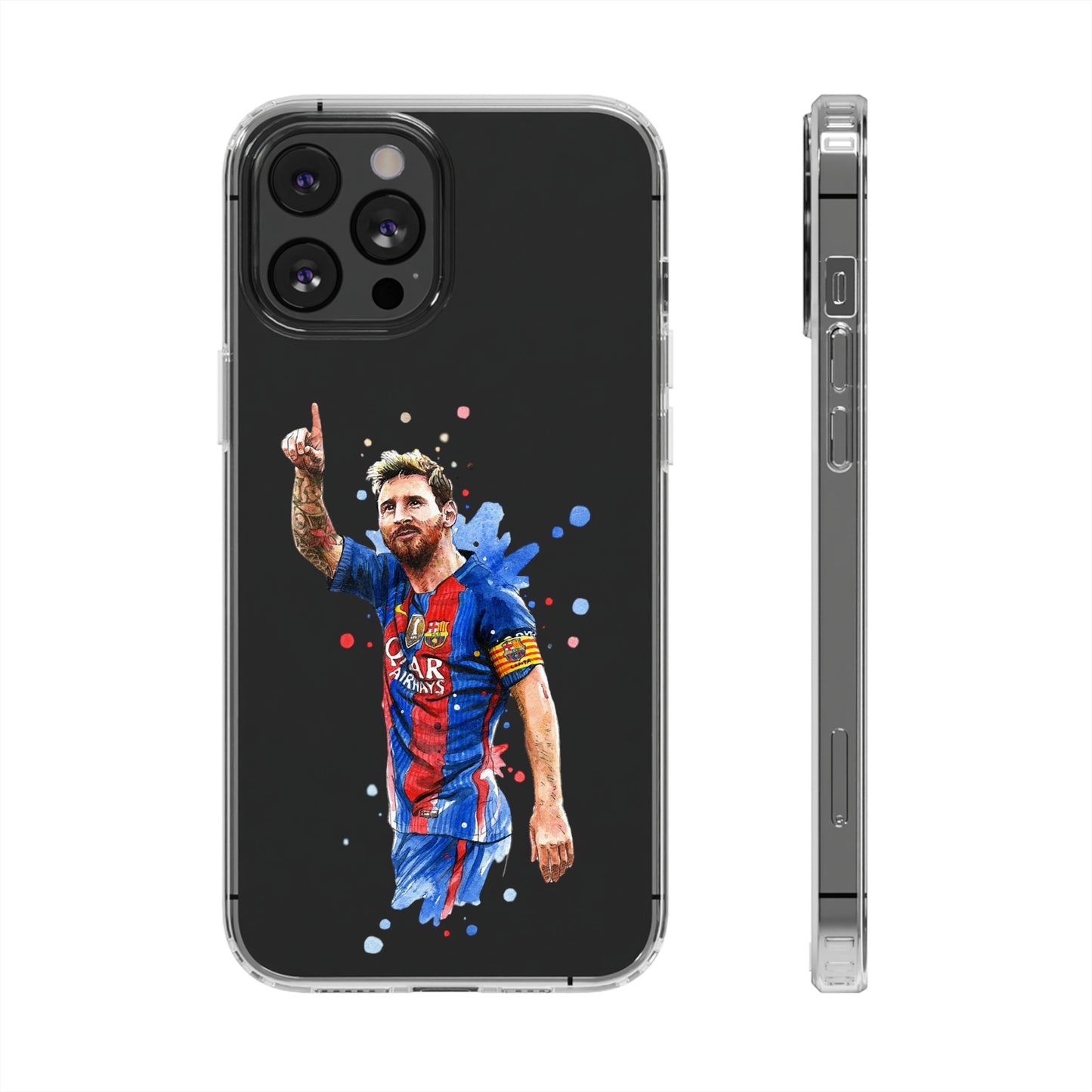 Blonde Messi Barcelona Clear Cases