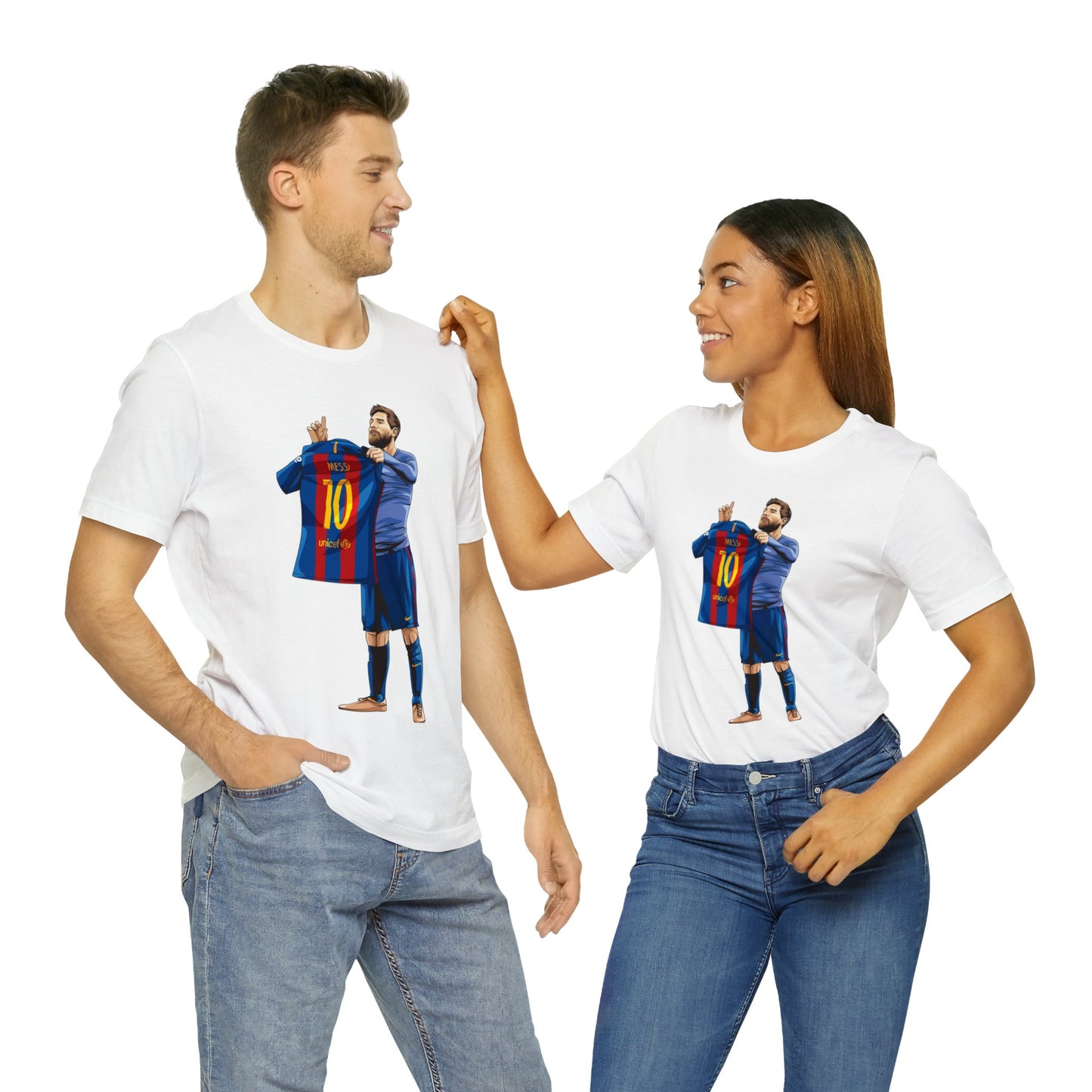 El Clasico Iconic Messi Celebration Unisex Jersey Short Sleeve Tee