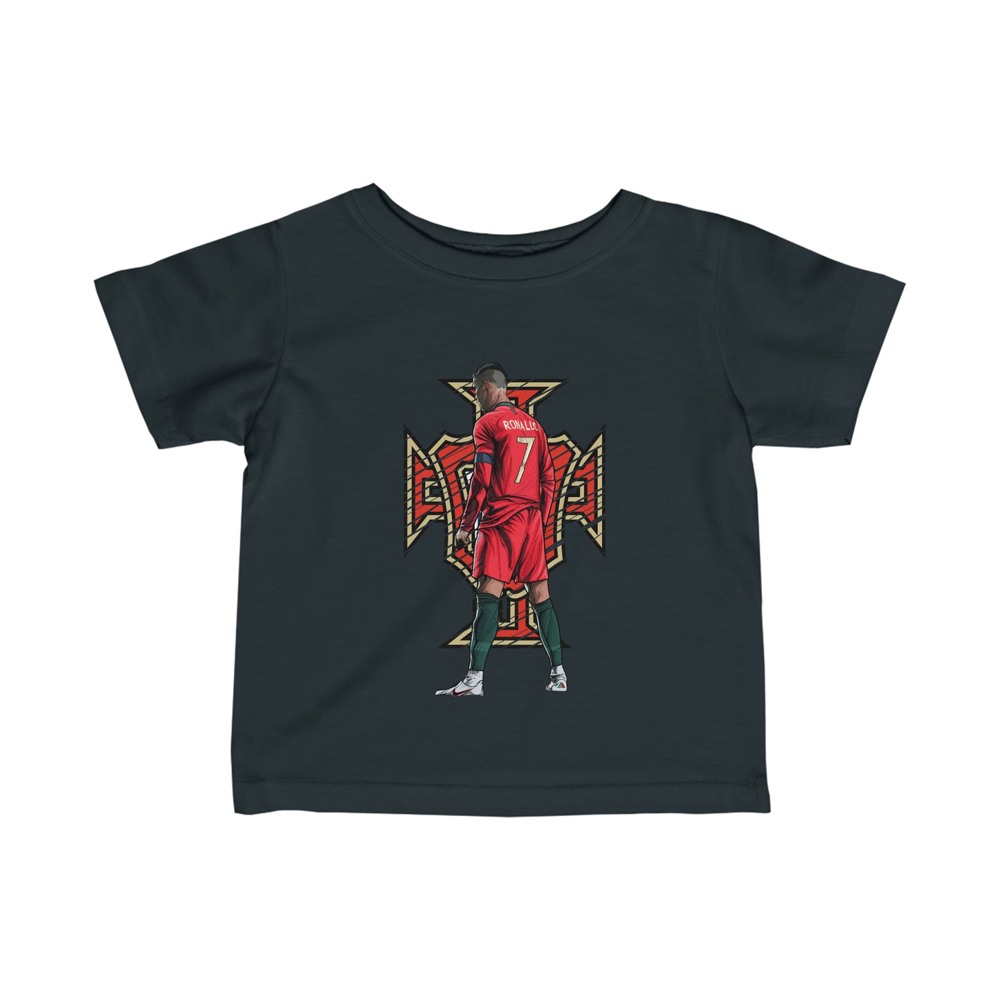 CR7 Free Kick Pose Portugal Logo Baby Jersey Tee