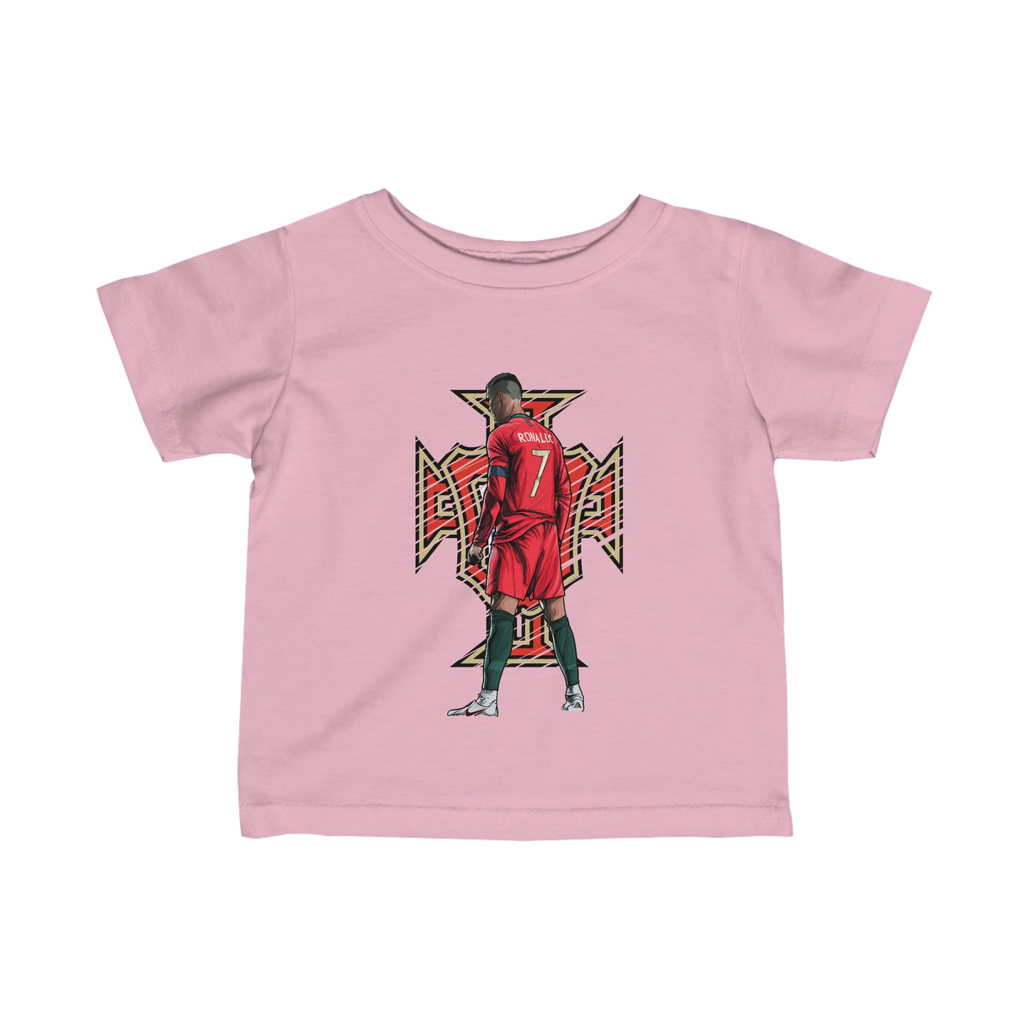 CR7 Free Kick Pose Portugal Logo Baby Jersey Tee