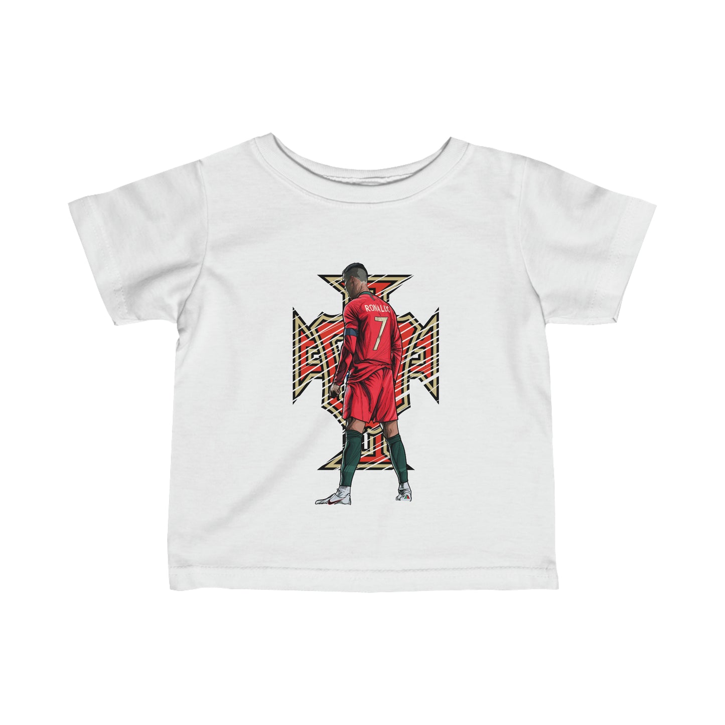 CR7 Free Kick Pose Portugal Logo Baby Jersey Tee