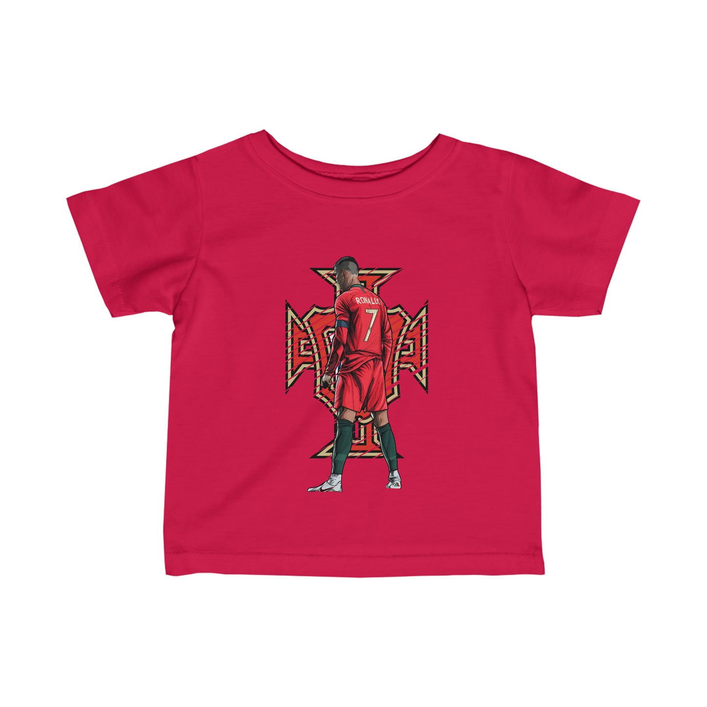 CR7 Free Kick Pose Portugal Logo Baby Jersey Tee