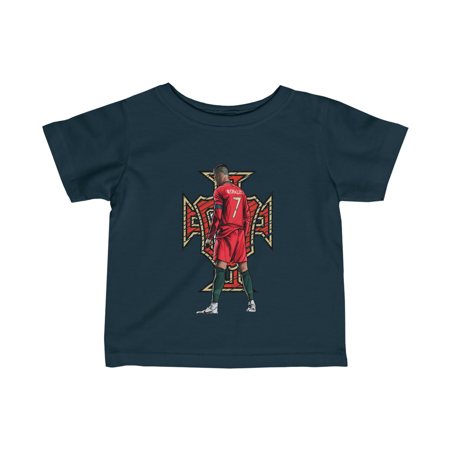 CR7 Free Kick Pose Portugal Logo Baby Jersey Tee