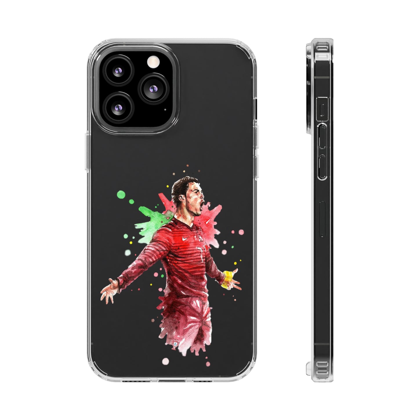 Ronaldo Portugal Vintage Clear Cases