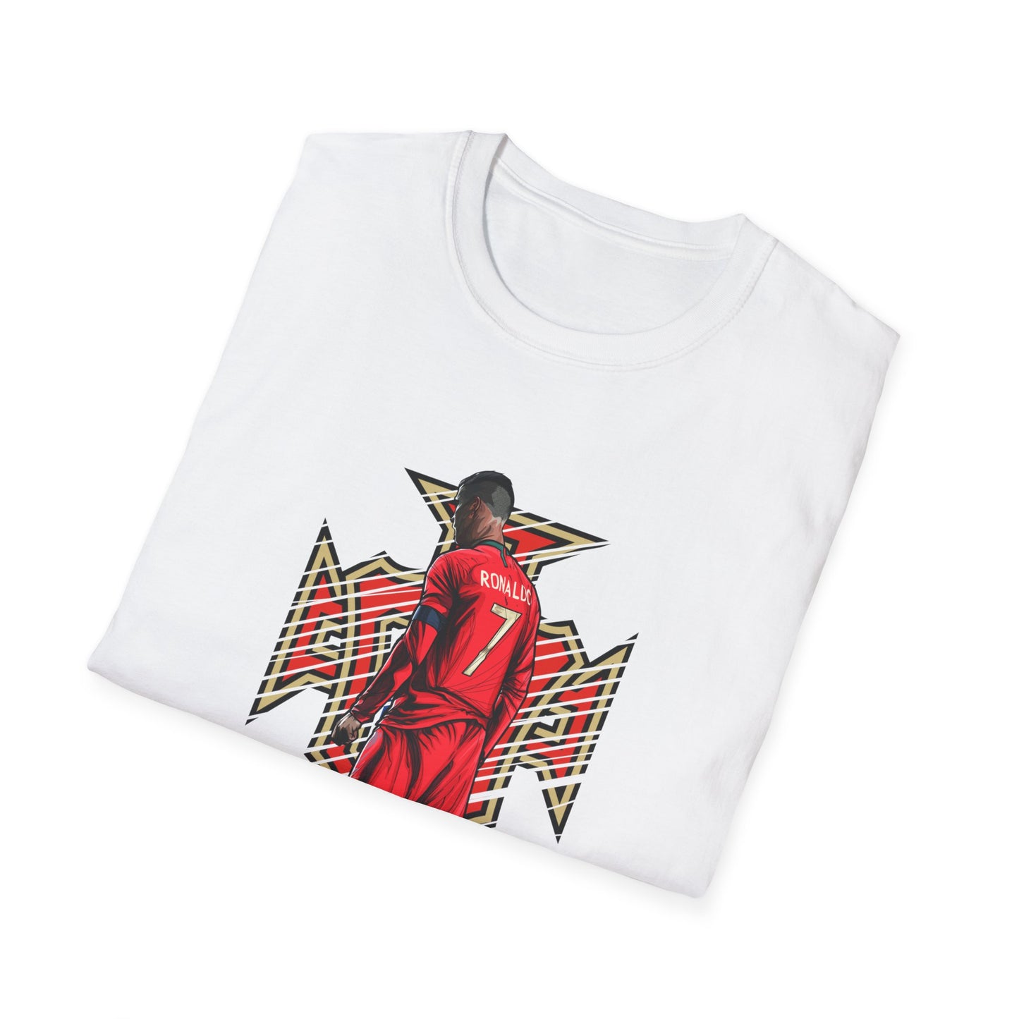 CR7 Free Kick Pose Portugal Logo Unisex Softstyle T-Shirt