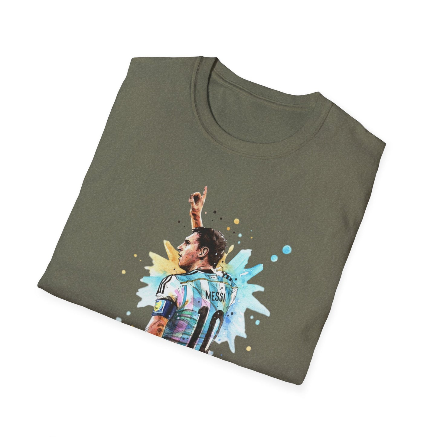 Lionel Messi Argentina Captain Vintage Unisex Softstyle T-Shirt