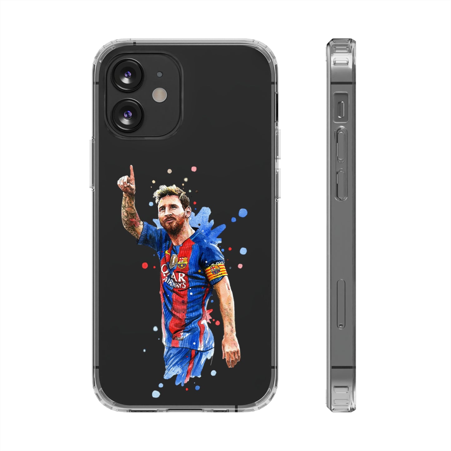 Blonde Messi Barcelona Clear Cases