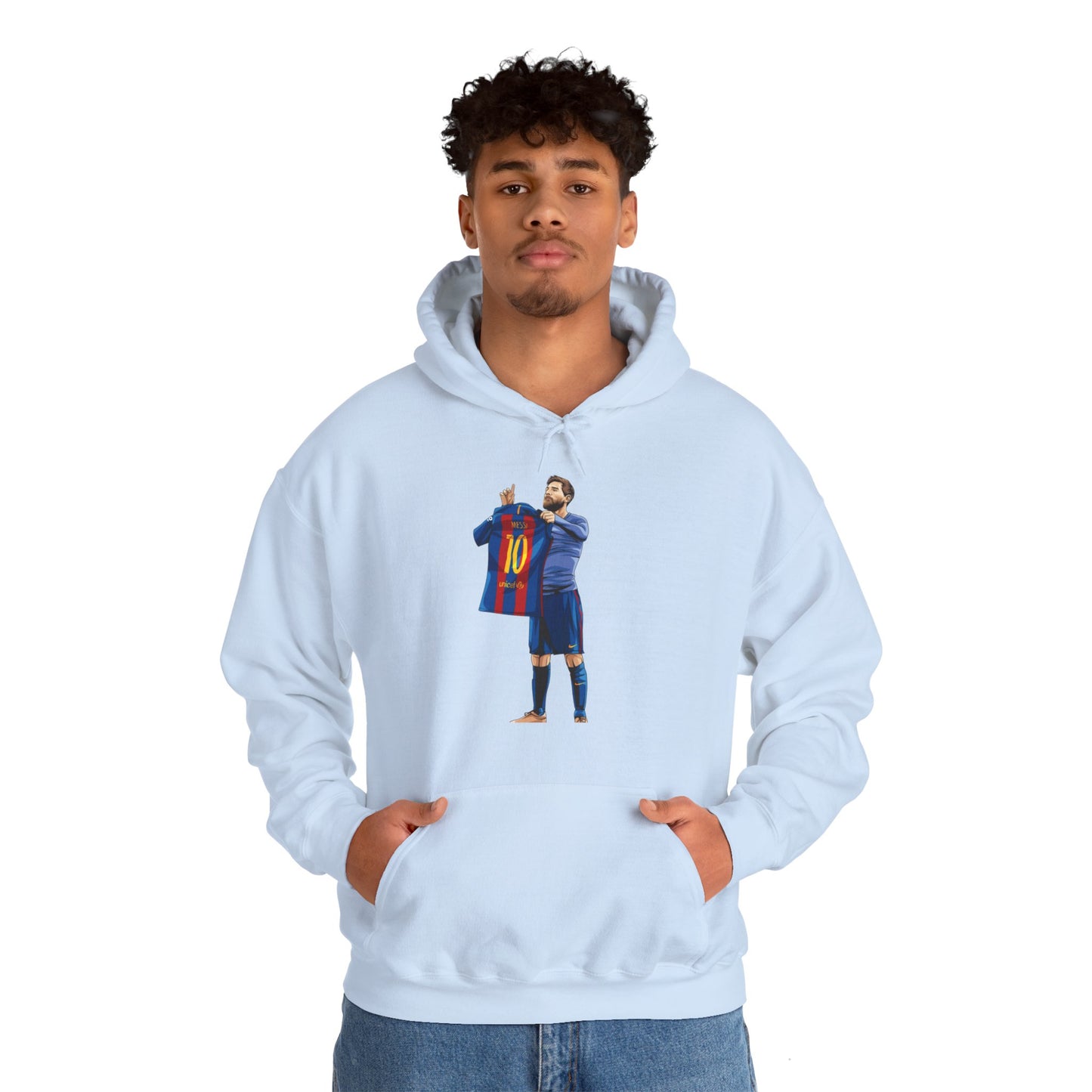 El Clasico Iconic Messi Celebration Unisex Heavy Blend™ Hooded Sweatshirt