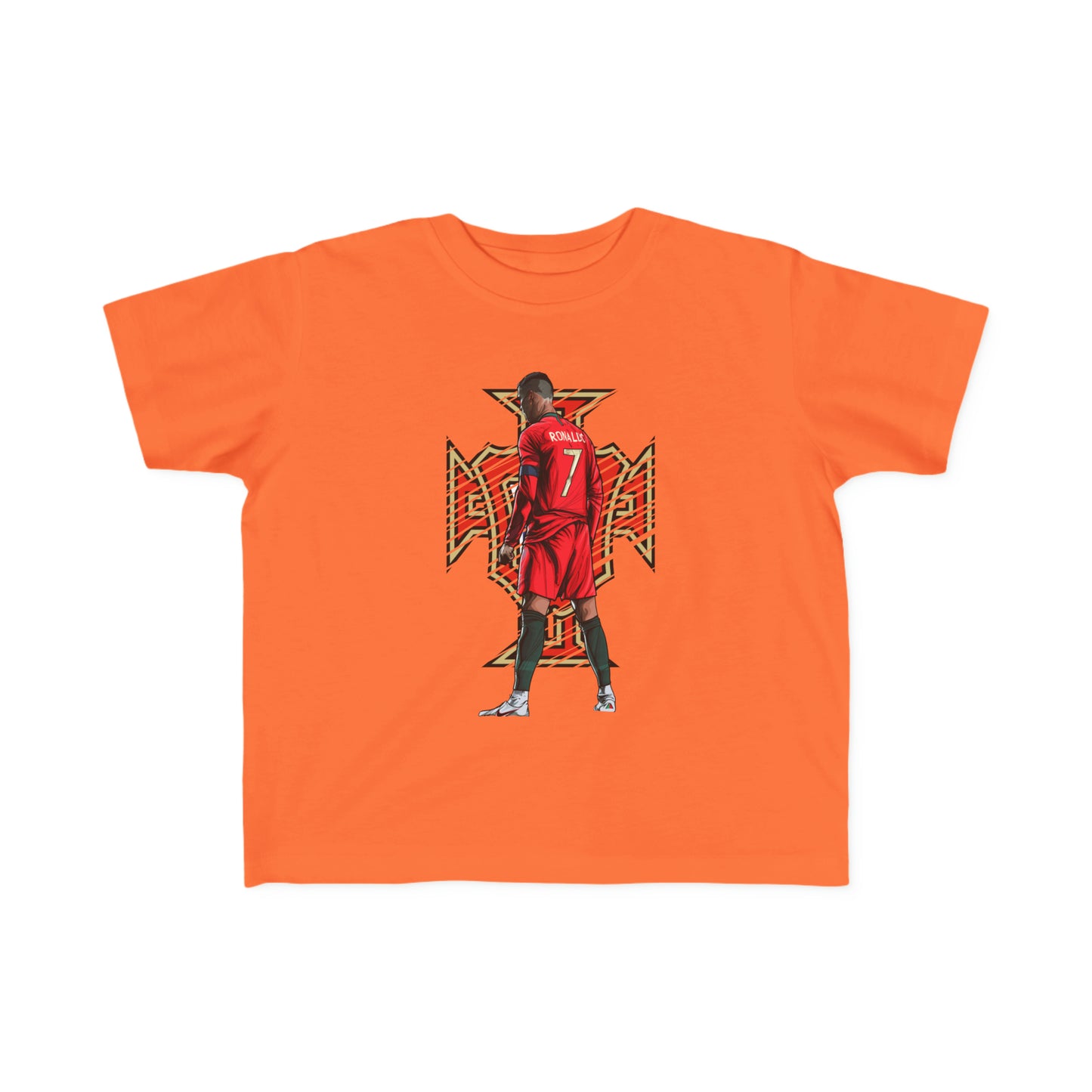 CR7 Free Kick Pose Portugal Logo Toddler's Fine Jersey Tee
