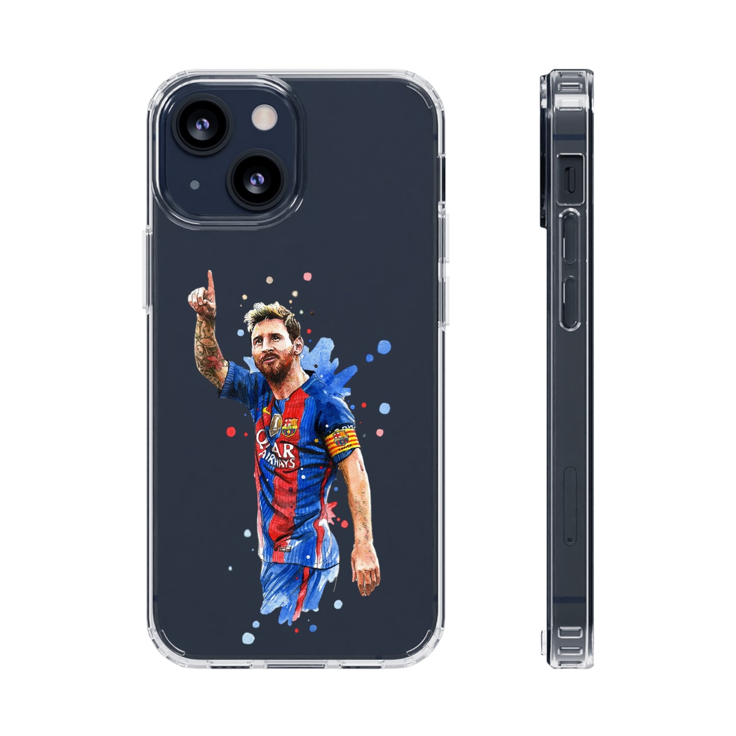 Blonde Messi Barcelona Clear Cases
