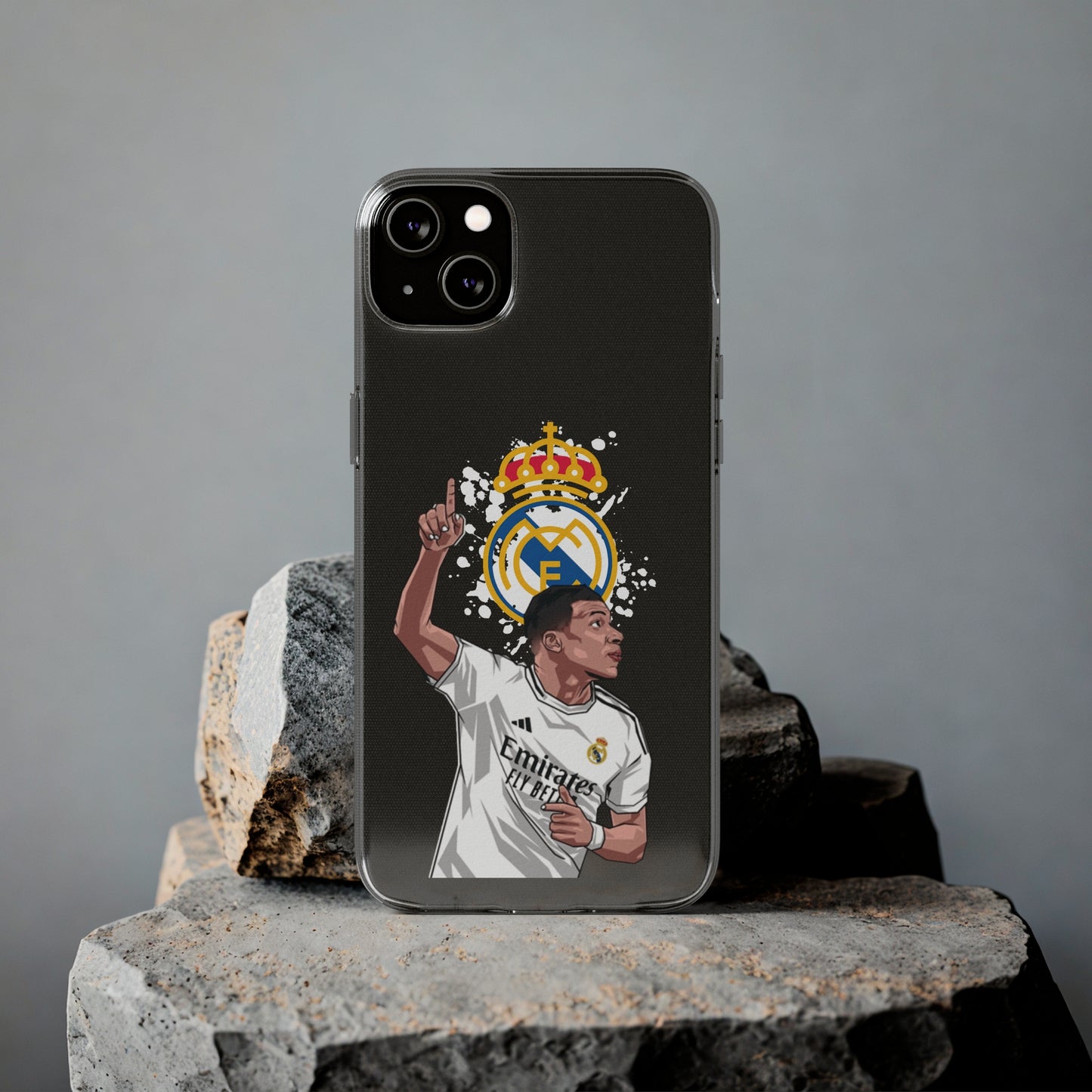 Mbappe Real Madrid Clear Silicone Phone Cases