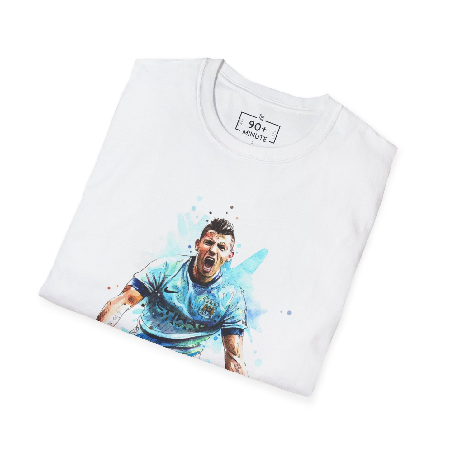 Man City Aguero Vintage Unisex Softstyle T-Shirt