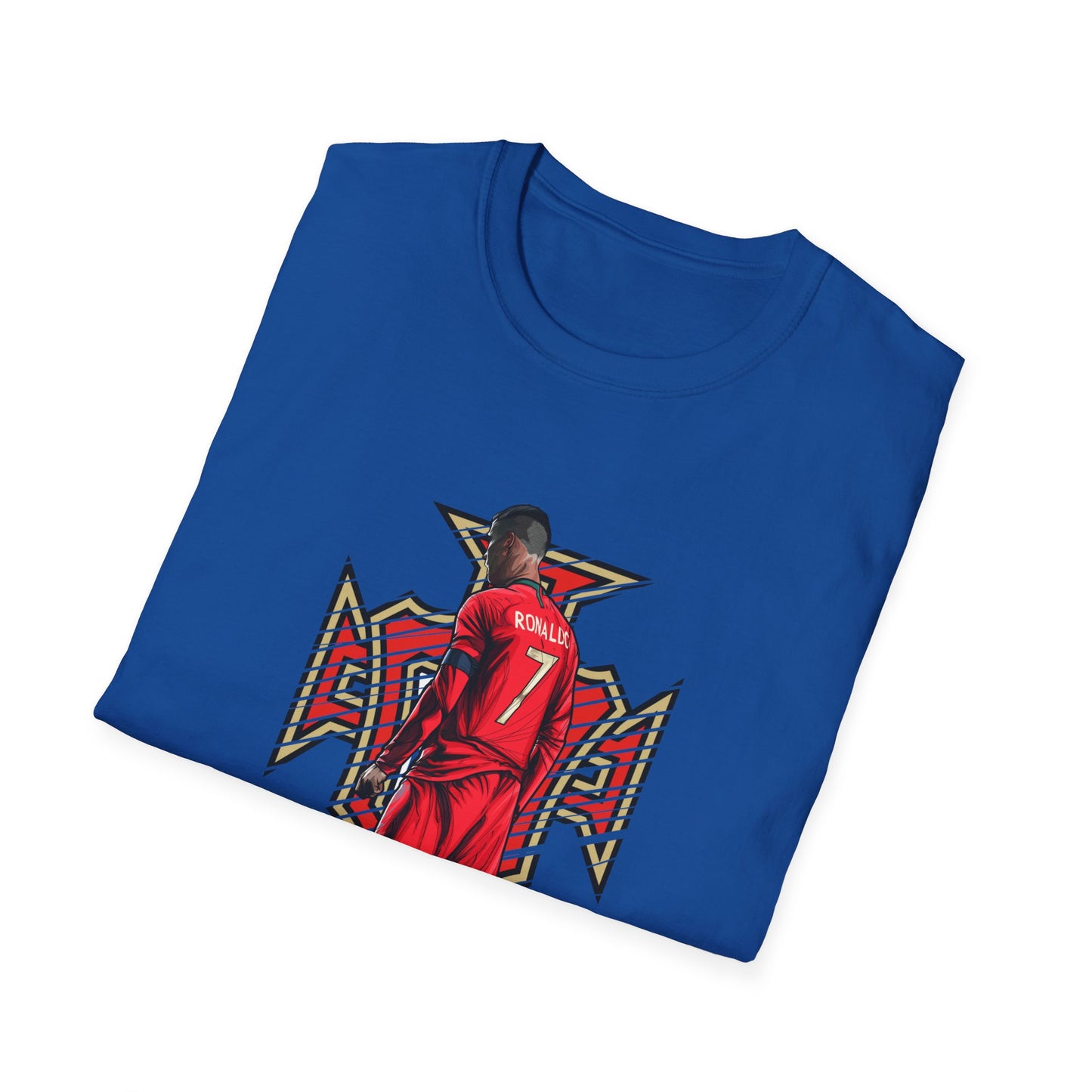 CR7 Free Kick Pose Portugal Logo Unisex Softstyle T-Shirt