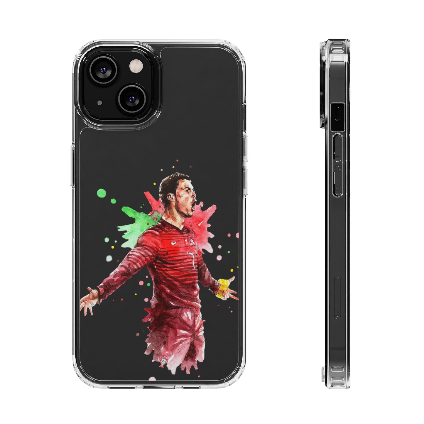 Ronaldo Portugal Vintage Clear Cases