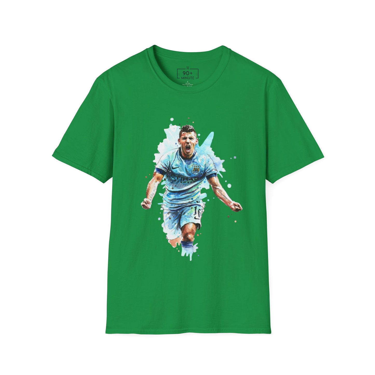 Man City Aguero Vintage Unisex Softstyle T-Shirt