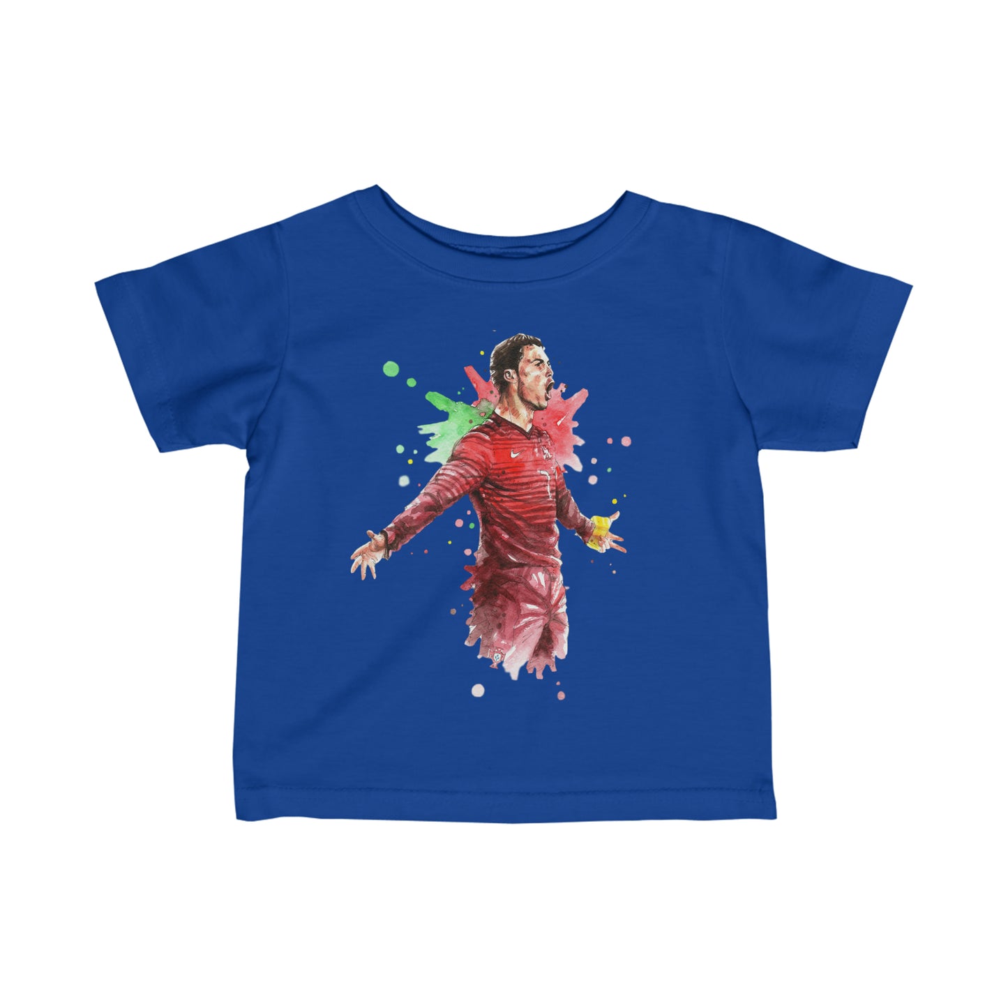 Ronaldo Portugal Vintage Baby Fine Jersey Tee