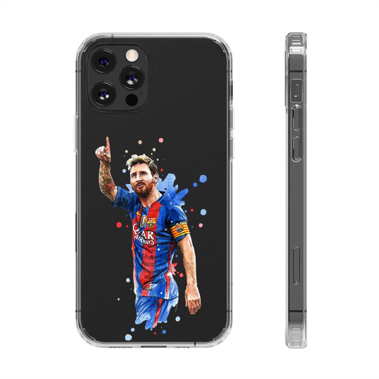 Blonde Messi Barcelona Clear Cases