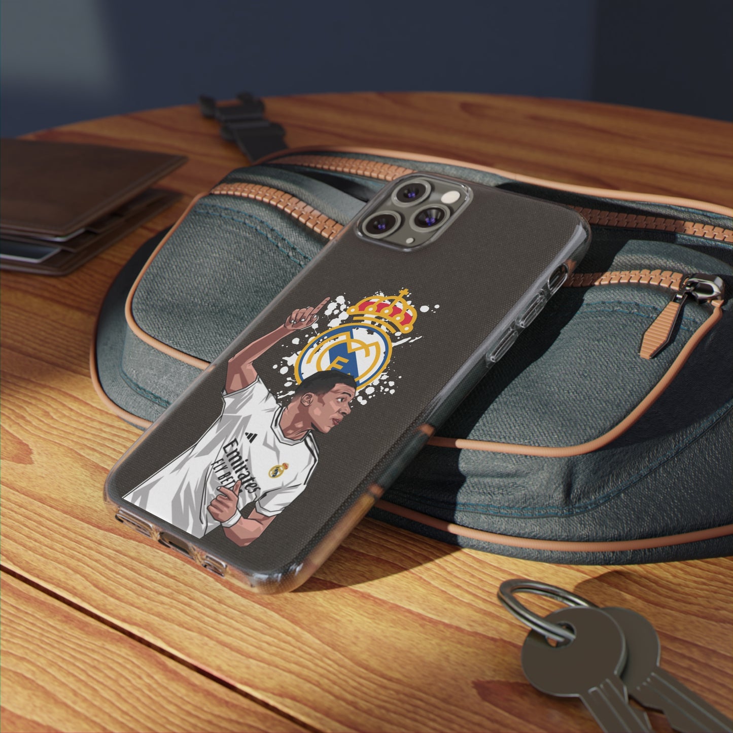 Mbappe Real Madrid Clear Silicone Phone Cases