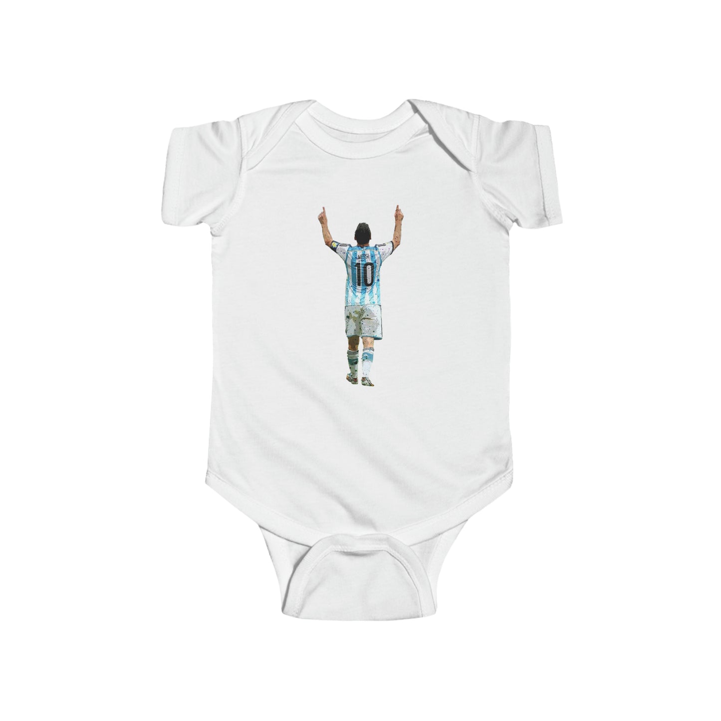 Messi Celebration Argentina Baby Fine Jersey Onesie