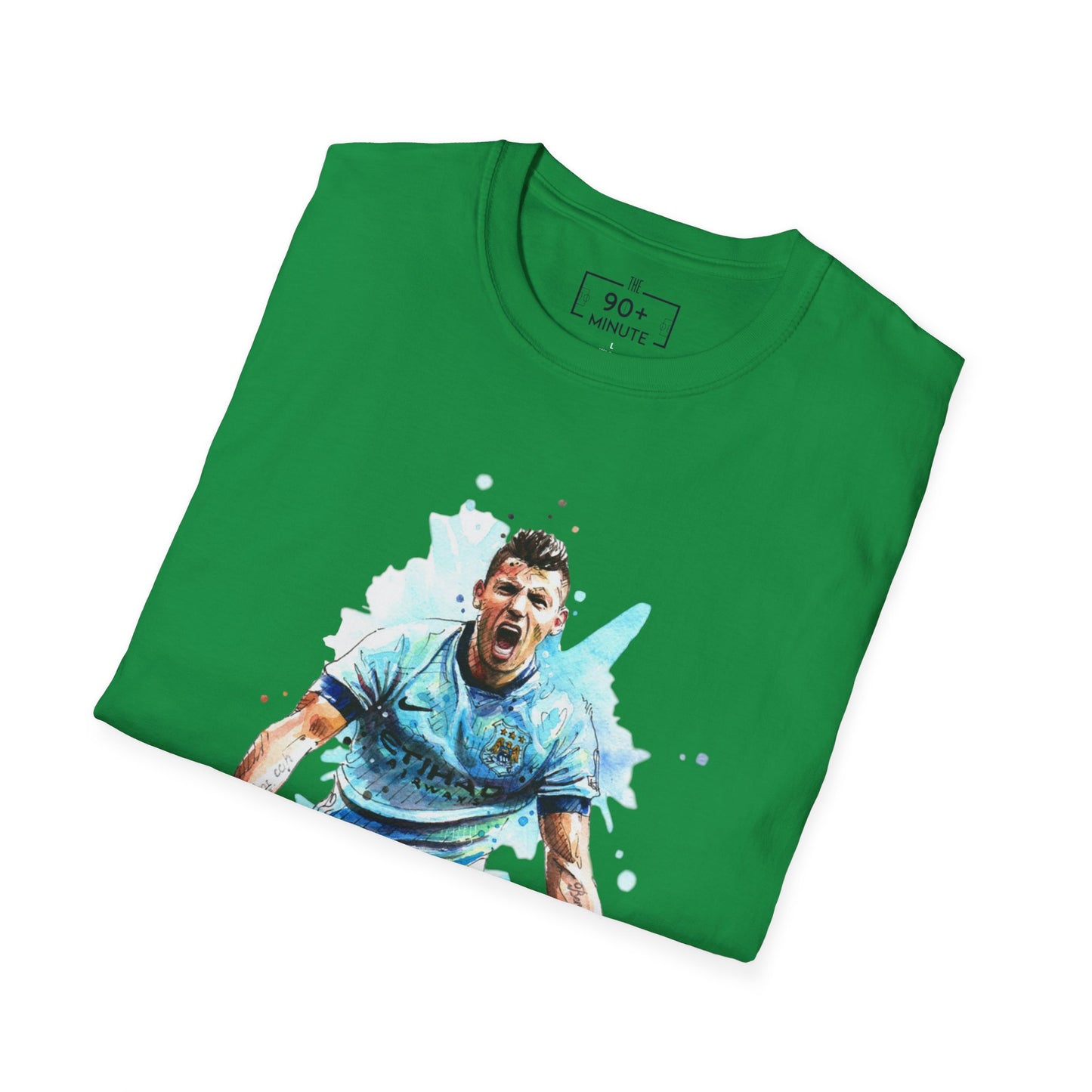 Man City Aguero Vintage Unisex Softstyle T-Shirt