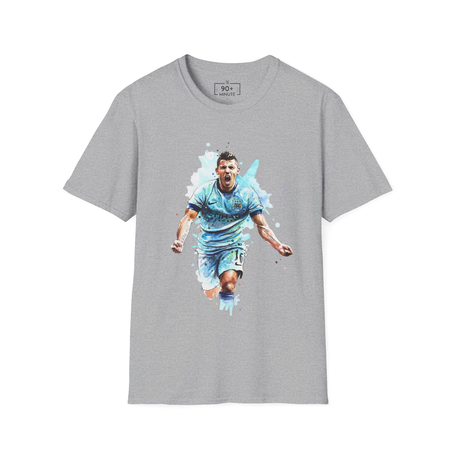 Man City Aguero Vintage Unisex Softstyle T-Shirt