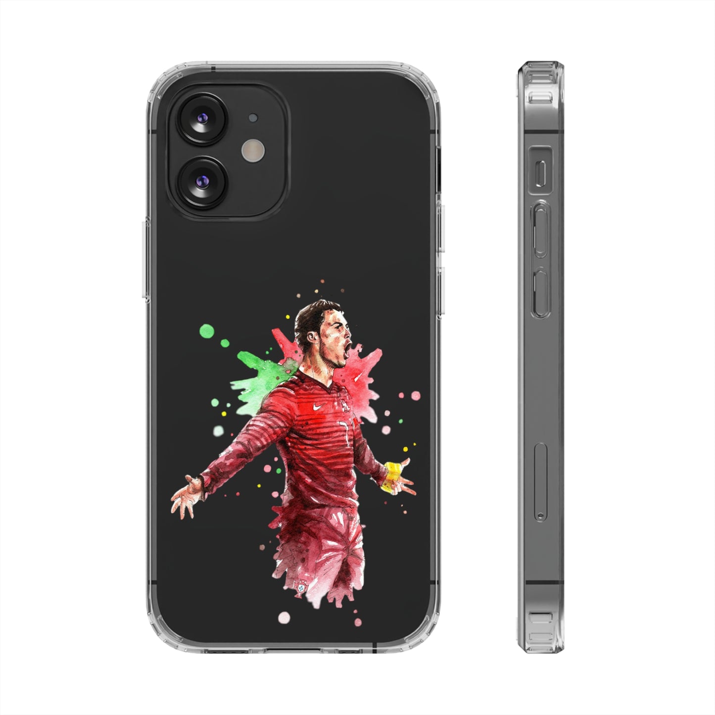 Ronaldo Portugal Vintage Clear Cases