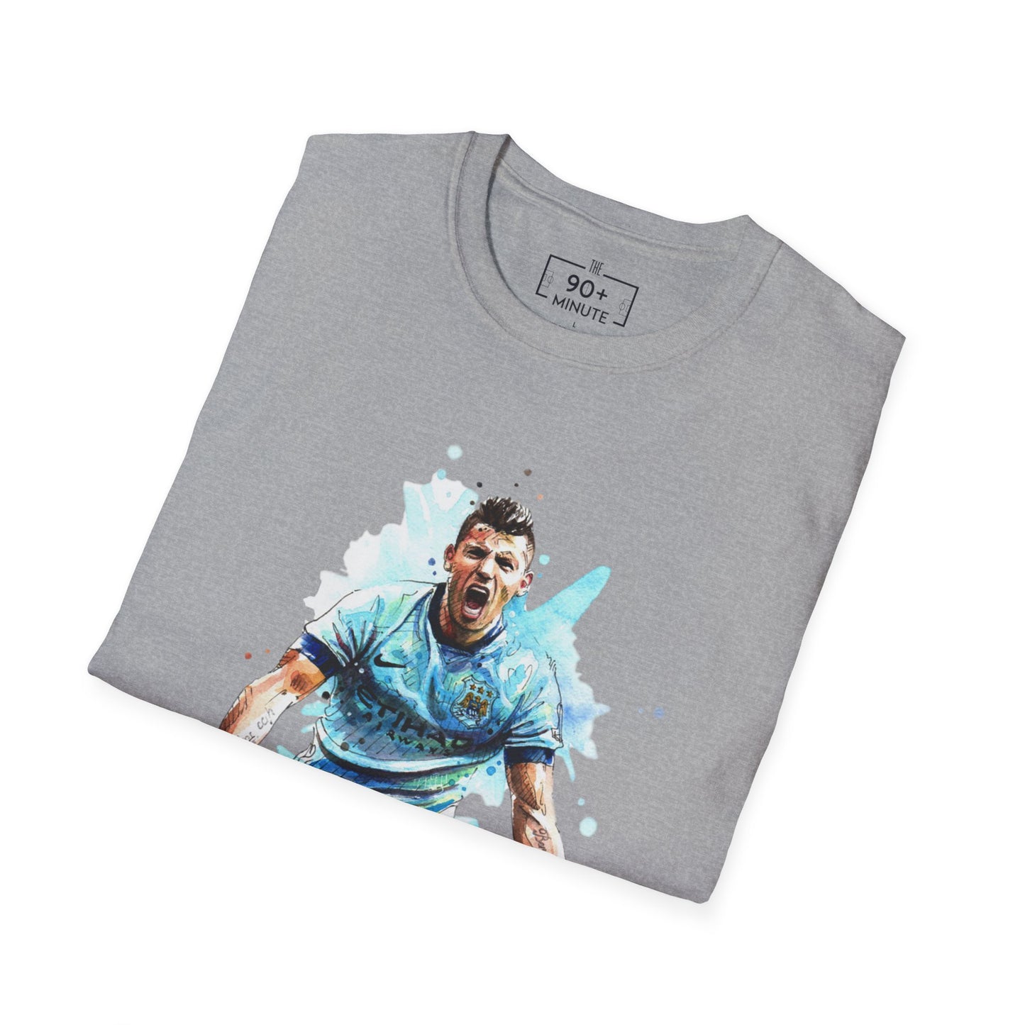 Man City Aguero Vintage Unisex Softstyle T-Shirt