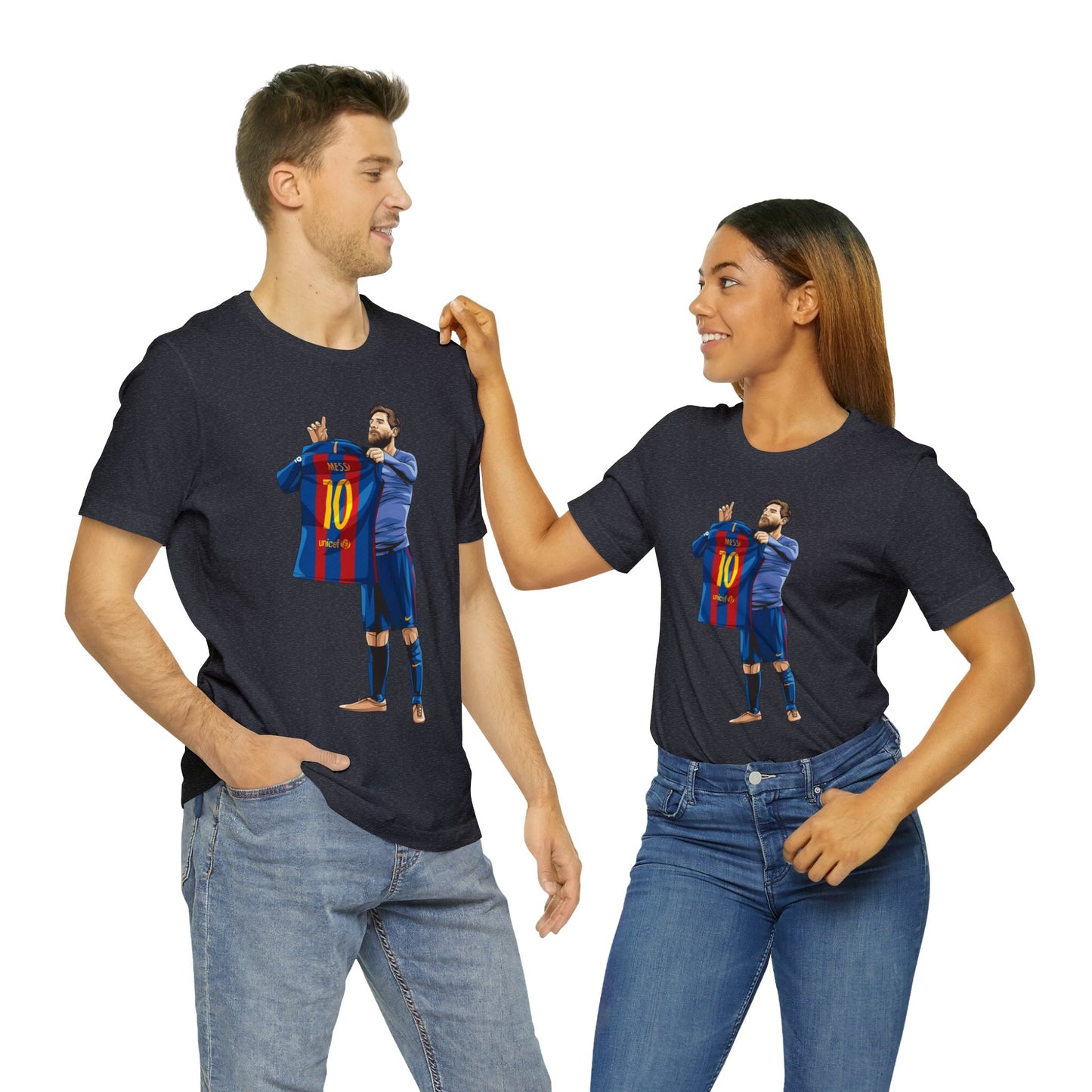 El Clasico Iconic Messi Celebration Unisex Jersey Short Sleeve Tee