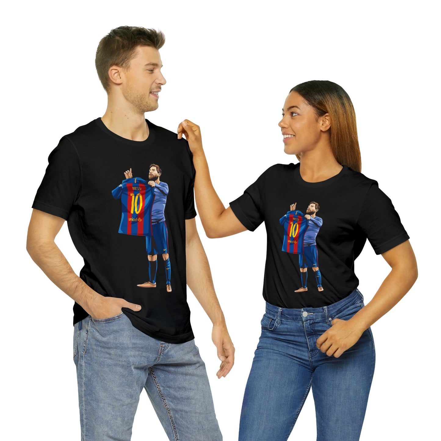 El Clasico Iconic Messi Celebration Unisex Jersey Short Sleeve Tee