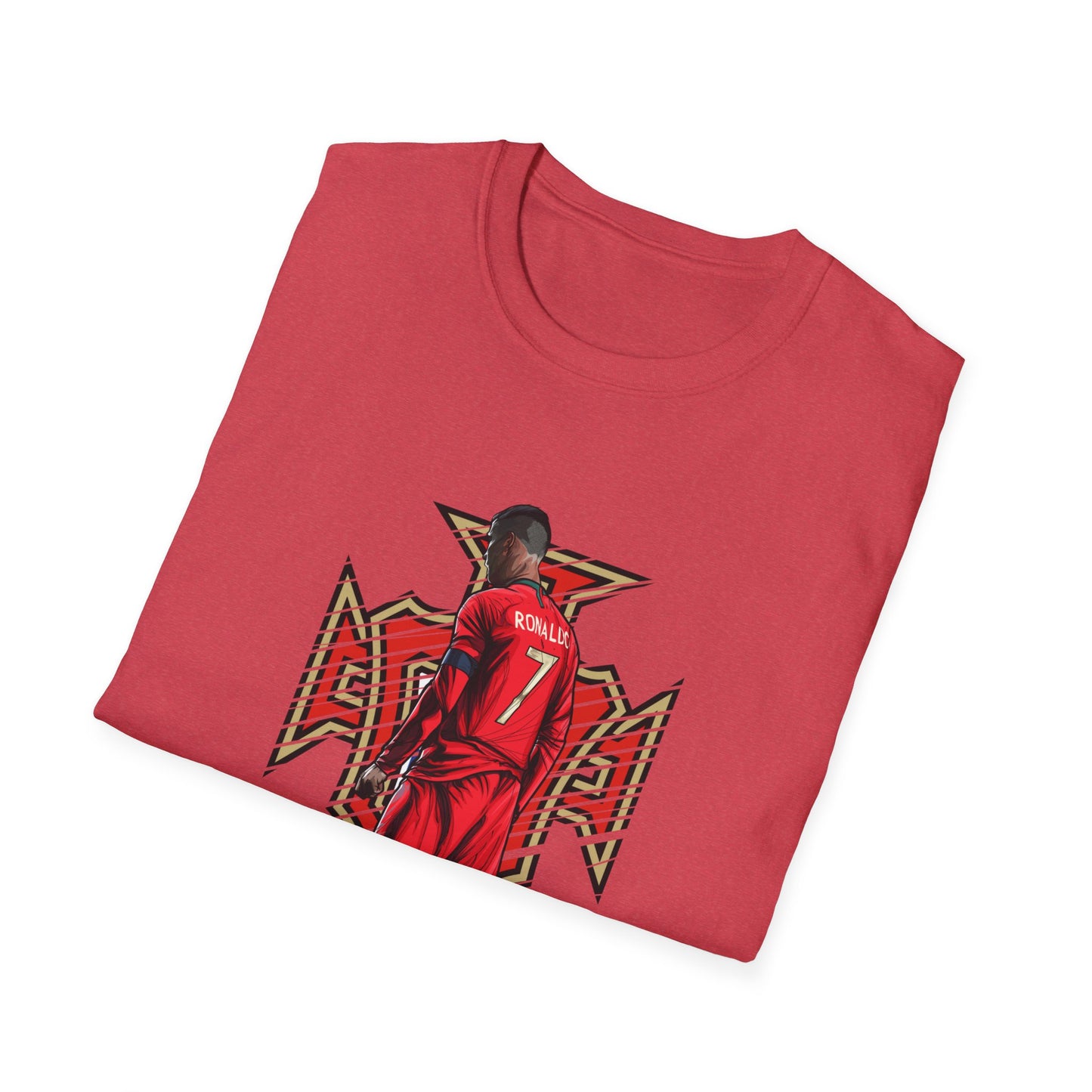 CR7 Free Kick Pose Portugal Logo Unisex Softstyle T-Shirt