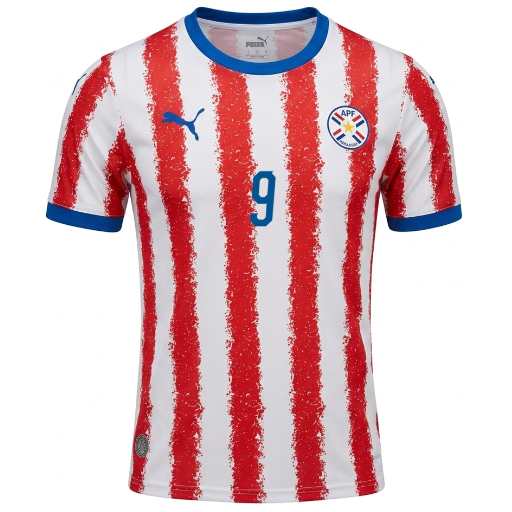 Paraguay 2026 Home Jersey Antonio Sanabria #9