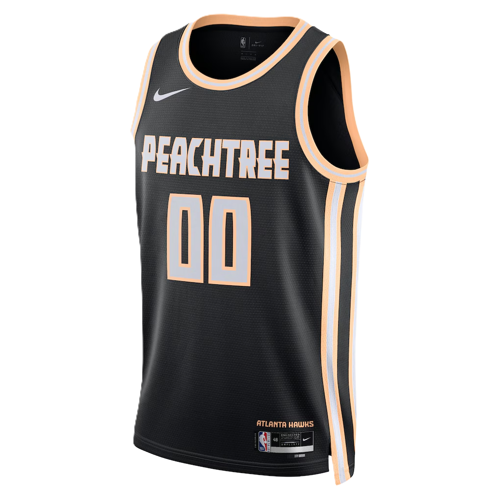 Atlanta Hawks Black 2025-2026 City Edition Jersey Custom