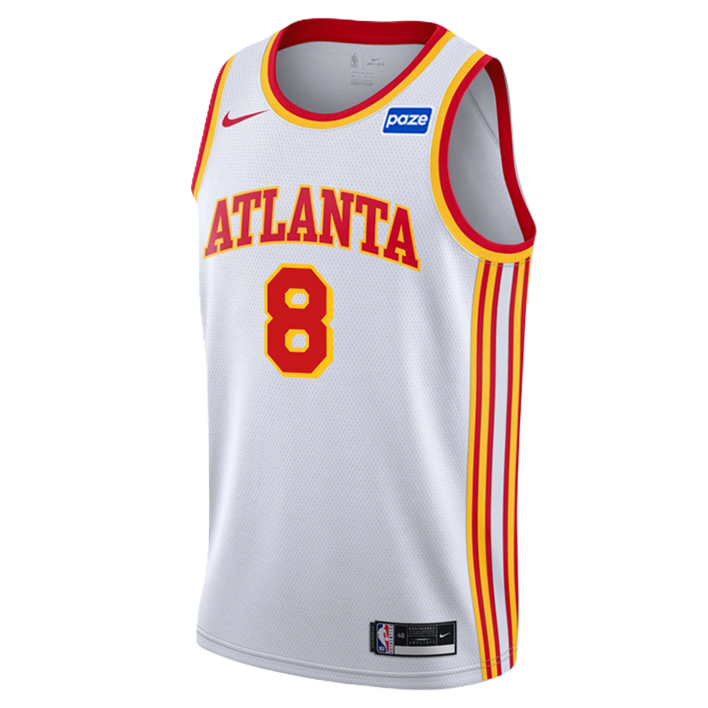 Atlanta Hawks White Association Jersey Kristaps Porziņģis #8