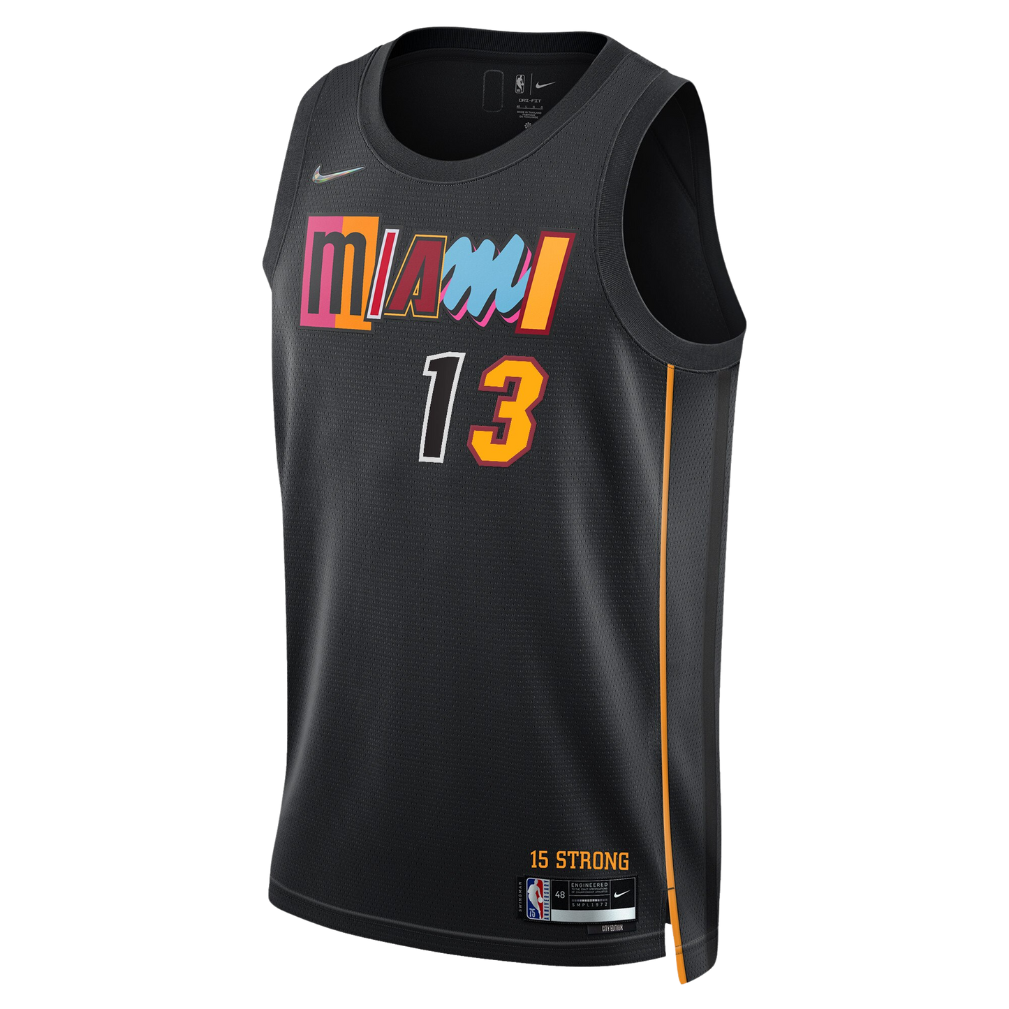 Miami Heat Black Mashup Jersey Bam Adebayo #13