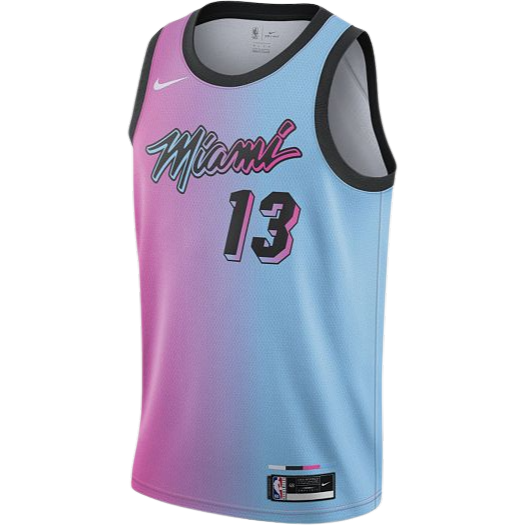 Miami Heat Pink ViceVersa Jersey Bam Adebayo #13