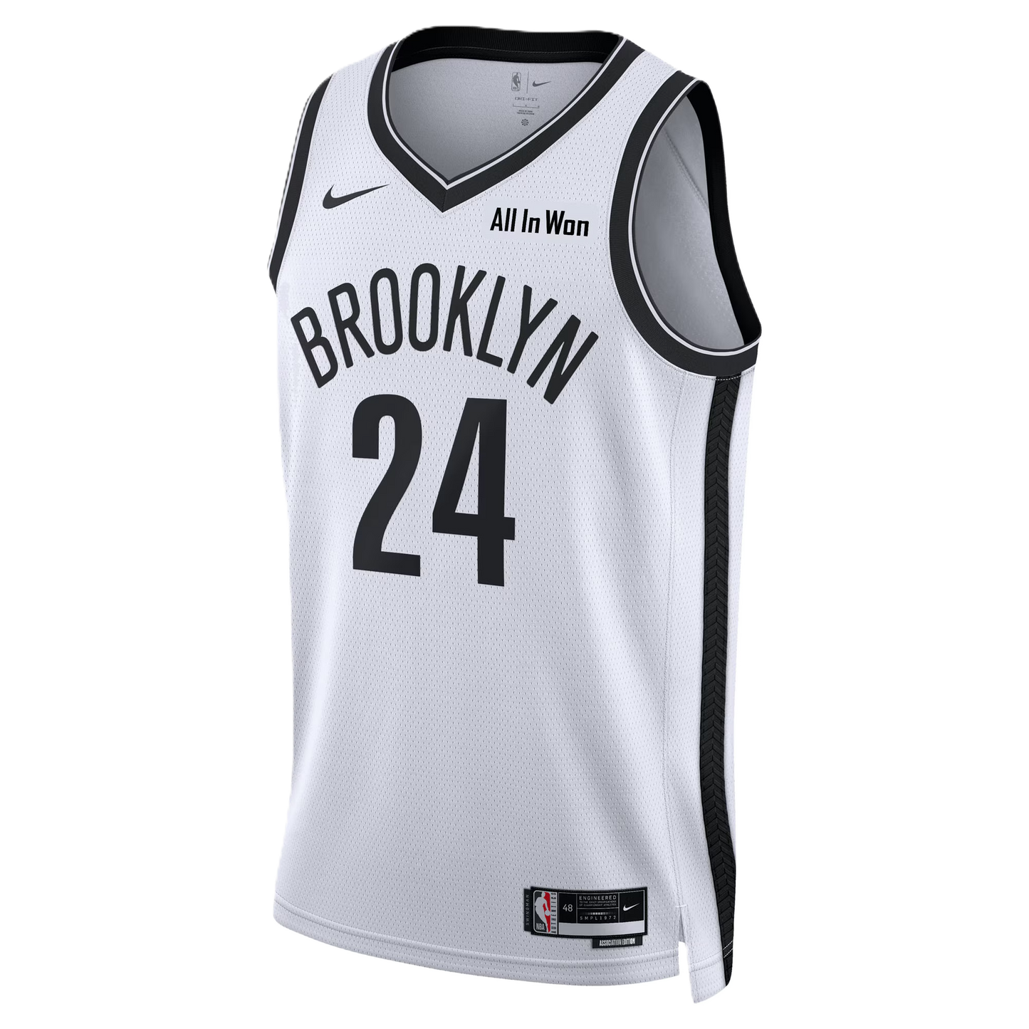 Brooklyn Nets White Association Jersey Cam Thomas #24