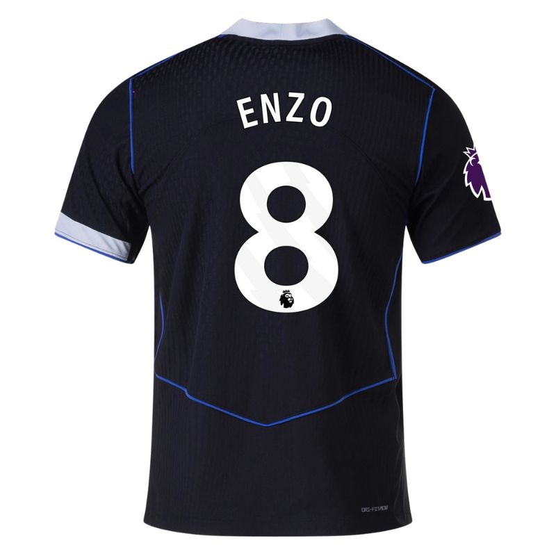 Chelsea 25/26 Third Jersey Enzo #8 (Black) back