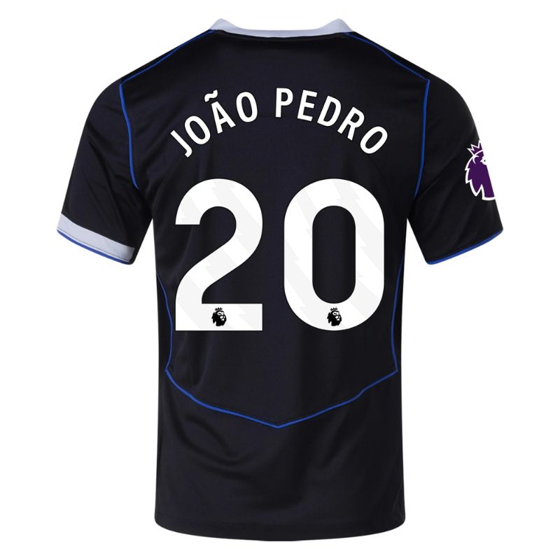 Chelsea 25/26 Third Jersey Joao Pedro #20 (Black) back