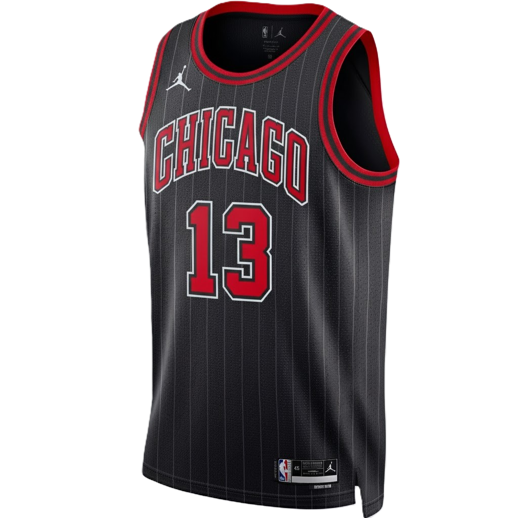 Chicago Bulls Black Statement Jersey Kevin Huerter #13