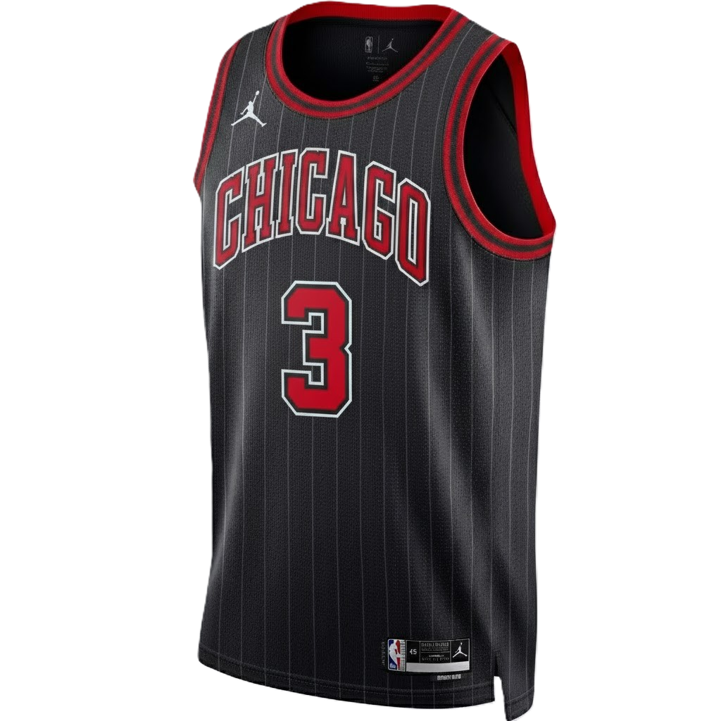 Chicago Bulls Black Statement Jersey Zach Josh Giddey #3