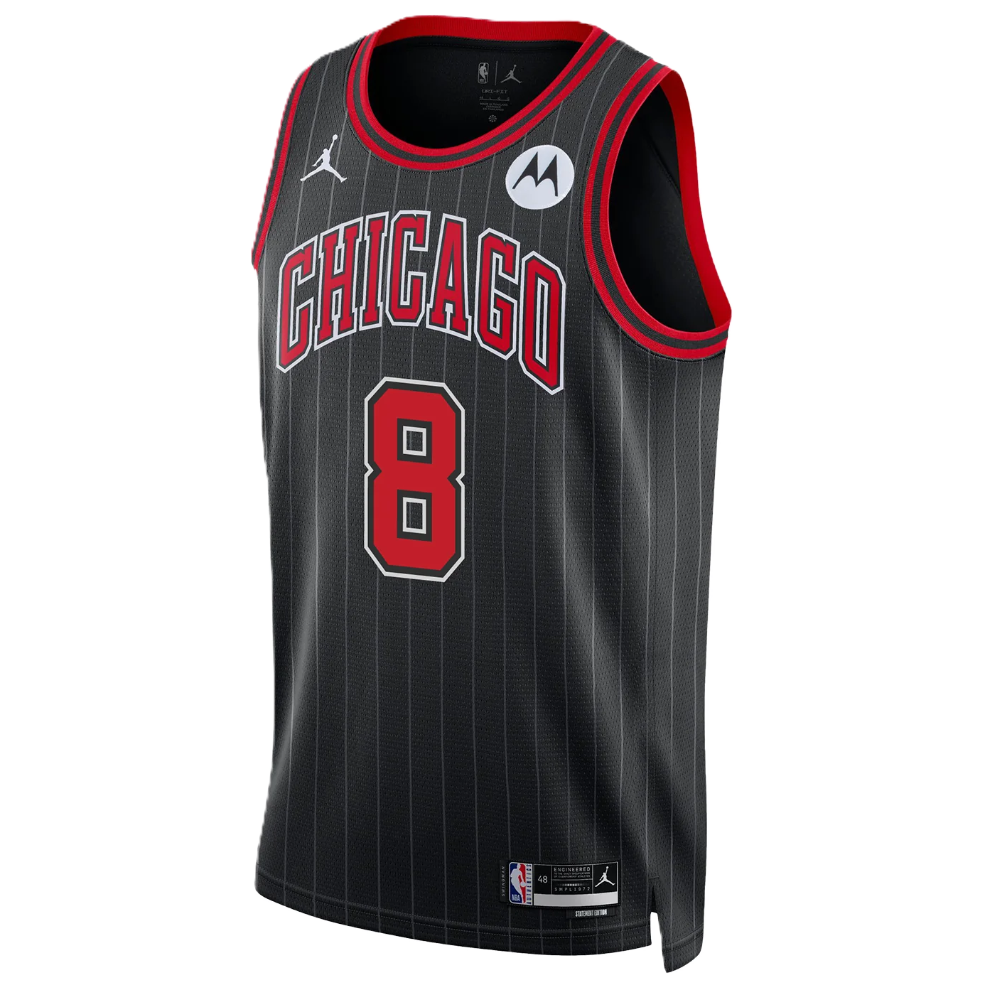 Chicago Bulls Black Statement Jersey Zach LaVine #8