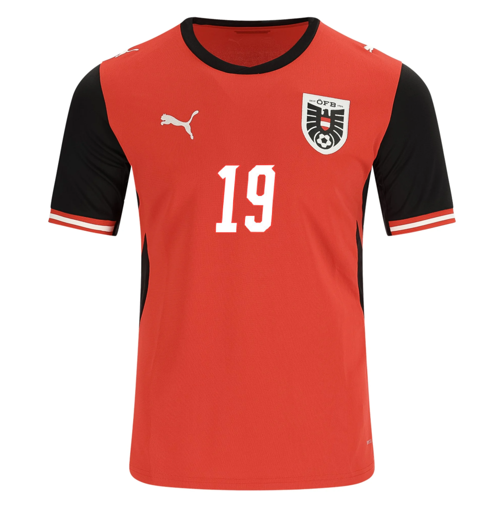 Austria 2026 Home Jersey Christoph Baumgartner #19