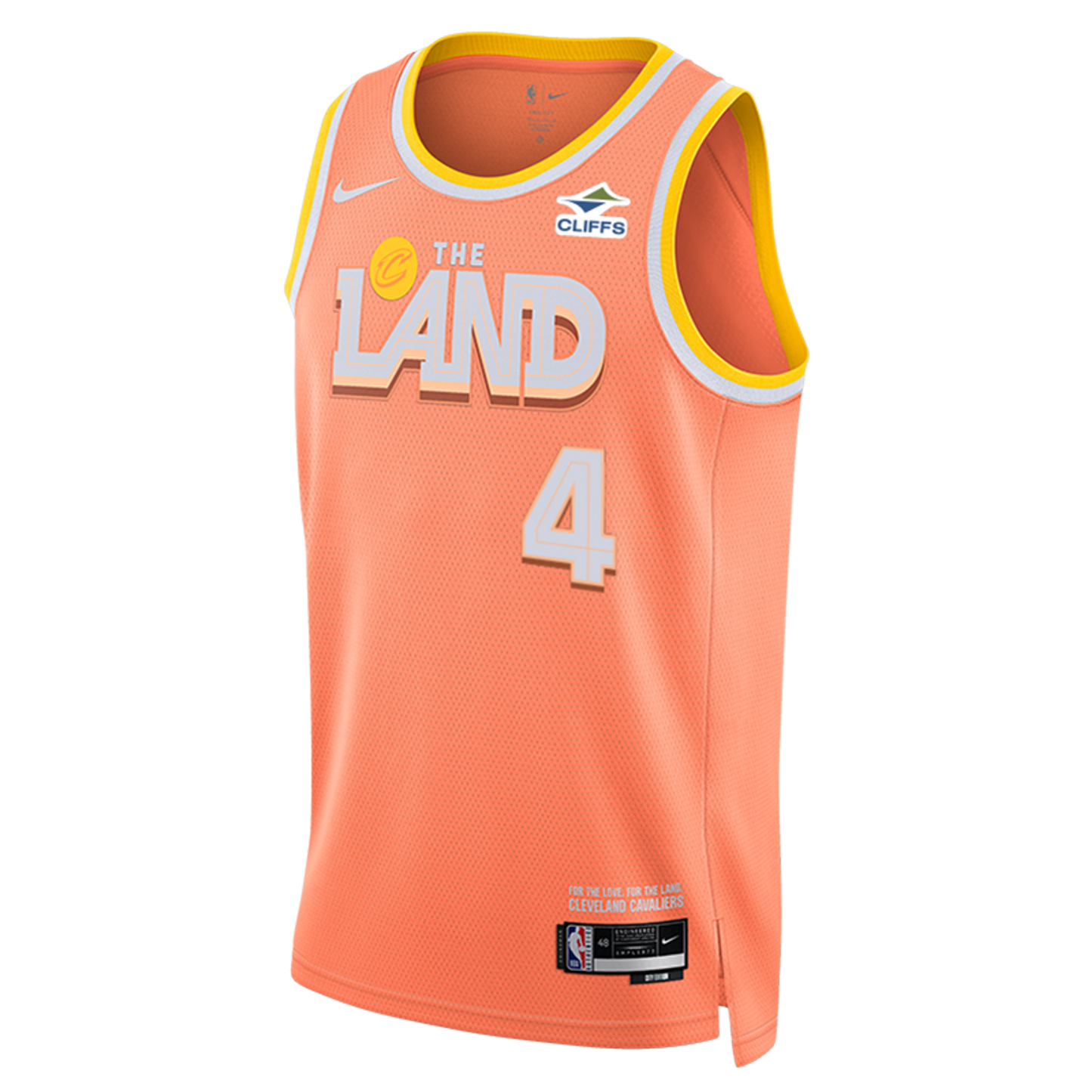 Cleveland Cavaliers Orange 2025-2026 City Edition Jersey Evan Mobley #4