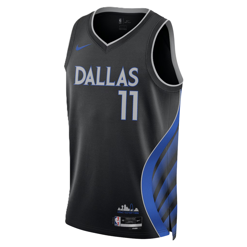 Dallas Mavericks Black 2025-2026 City Edition Jersey Kyrie Irving #11