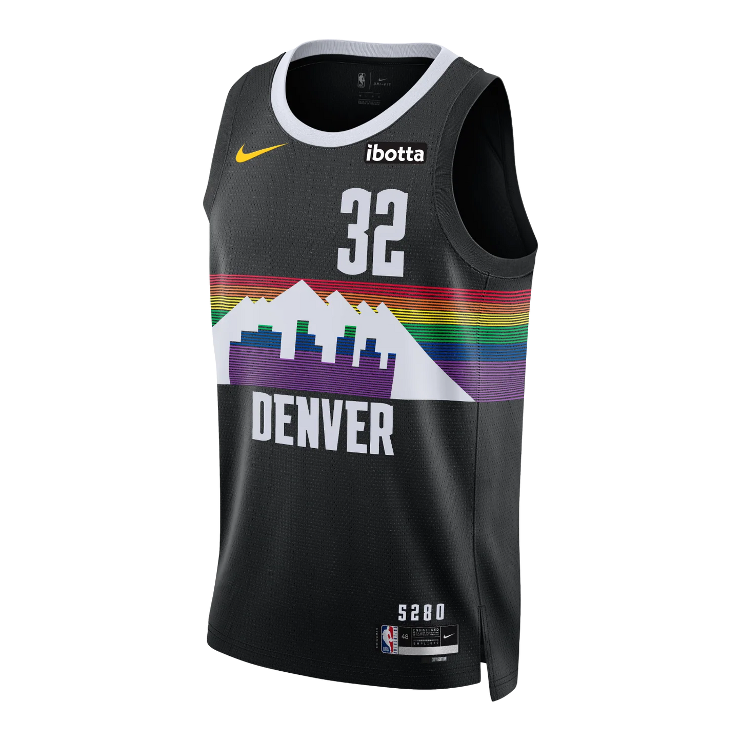 Denver Nuggets Black City Edition Jersey Aaron Gordon #32