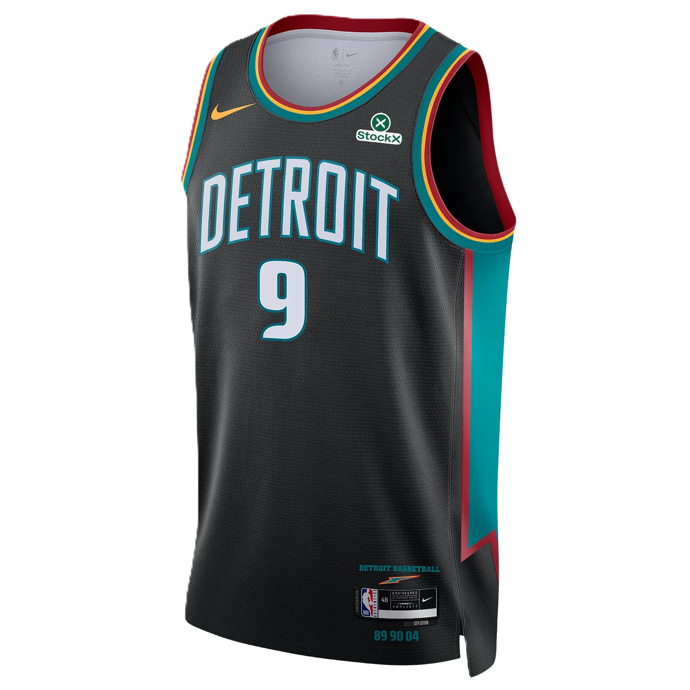 Detroit Pistons Charcoal 2025-2026 City Edition Jersey Ausar Thompson #9