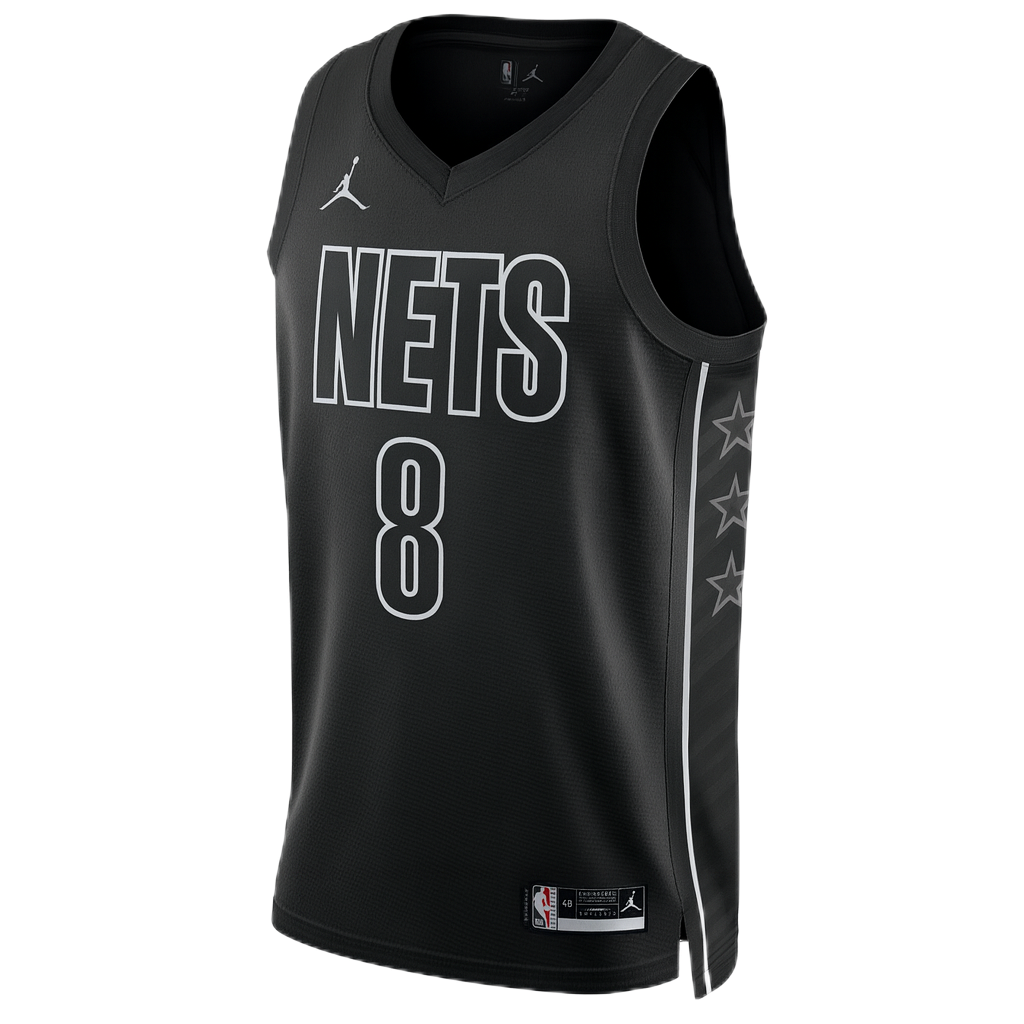 Brooklyn Nets Black Statement Jersey Egor Dёmin #8
